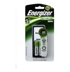 Energizer Mini Charger with 2x NiMH AA 1300mAh Batteries