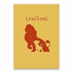 Lion Silhouette Poster - A1