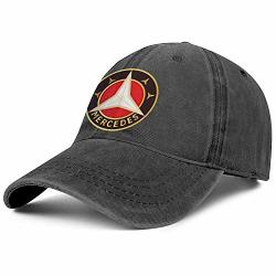 Men's Mercedes-benz-logo- Womens Washed Ball Cap Adjustable Snapback Sports Hat