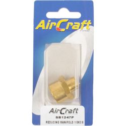 Aircraft - Reducing Manifold 1 8 X 3 8 F f 1 Piece Pack - 2 Pack