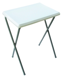 Leisure Quip Folding Picnic Table - White & Grey