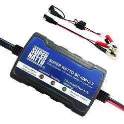 Smart 12V Compact Battery Trickle Charger Maintainer For Motorcycle Atv