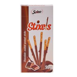 Stixels - Sweets - Chocolate Coated Pretzel Sticks - 50G - 8 Pack