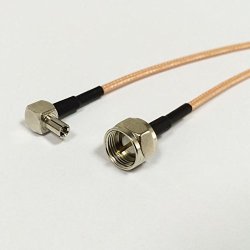 TS9 Male Ra To F Type Male Plug Pigtail Cable 45CM For 3G Huawei Zte USB Modem Good Quality Fast Usa Shipping