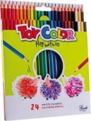 Wooden Pencils: 24 Colours