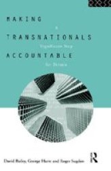 Making Transnationals Accountable - A Significant Step For Britain Hardcover New