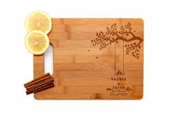 Krezy Case Wooden Engraved Cutting Board Home D Cor Love Birds Wedding Gifts For The Couple Wedding Present