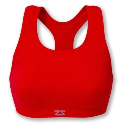 Zensah Small Medium Seamless Sports Bra in Red