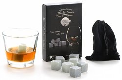 Set of 4 Beverage- FDA approved Stainless Steel Ice Cubes Beer LareinaXXX Whiskey Stones Reusable Ice Cubes Chilling Stones Rocks for Wine 