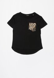 Guess Girls Tee With Pocket - BLACK1
