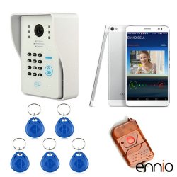 Ennio Wifi Video Door Phone System With Card Unlock Function Remote Wireless Control