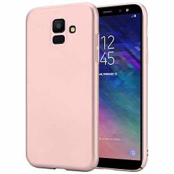 Rkinc Hard Plastic Ultra Thin Matte Finish Shock Resistant Scratch Resistant Case Cover For Samsung Galaxy A6 2018 Rose Gold