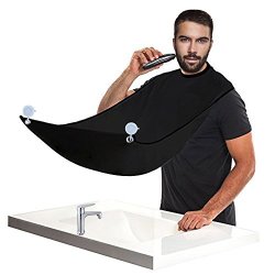 Beard Bib Beard Catcher Apron For Men Shaving And Trimming With Suction Cups Adjustable Neck Straps Hair Clippings Catcher Grooming Cape Apron For Men