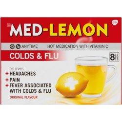 Med-Lemon Hot Medication Original 8 Sachets
