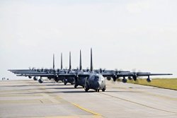 Home Comforts U.s. Air Force MC-130J Command Iis Assigned To The 17TH Special Operations Squadron Taxi Down The Ru Vivid Imagery Laminated Poster Print