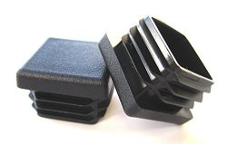 8 Pack 2 Inch Square Plastic Plugs,Hydanle Insert End Caps for Square Heavy Duty 