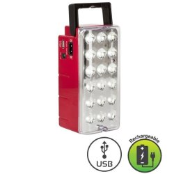 Eurolux Rechargeable Lantern Red LED 5.4W