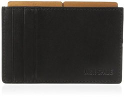Jack Spade Mitchell Leather File Wallet Cell Phone Wallet Black saddle One Size