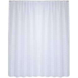 Matoc Readymade Curtain -grid Voile -white -taped -230CM W X 250CM H