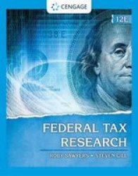 Federal Tax Research Hardcover 12TH Edition
