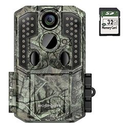 Trail Camera 30MP 1920P Fhd 0.2S Trigger Motion Activated Game Hunting Camera With Night Vision IP66 Waterproof 2.0"LCD 120WIDE Camera Lens For Outdoor Scouting