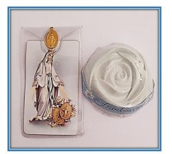 Miraculous Medal Frankincense Soap With Prayer Card And Medal