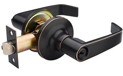 Haifuan Lever Door Handle Lock For Use Of Entry Passage And Bathroom Orb Color With Key Orb