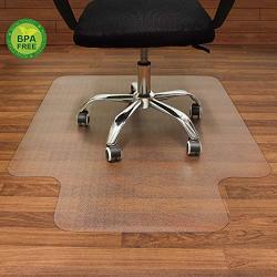 desk chair on hardwood floor