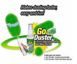 Go Duster Electronics Motorized Home Dust Cleaning Brush Tools