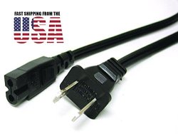 6FT Power Cord Flat Fig 8 Cable For Singer Sewing Machine 6160 Brilliance 6180