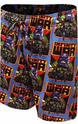 Mad Engine Men's Marvel Comics Infinity War Thanos Lounge Shorts Medium Turquoise