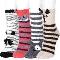 girls fluffy socks