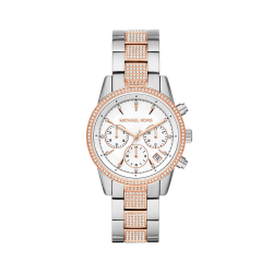 Ritz Silver And Rose Tone Bracelet Watch