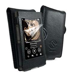 Tuff-luv Faux Leather Case Cover For Sony Walkman NW-A35 - Black