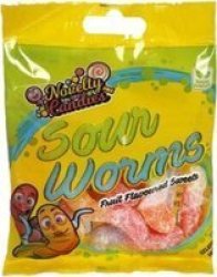 Sweet Gummy Sour Worms Vegan 70G 24 Packets
