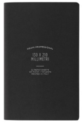 Ogami Professional Collection Black - Small 64 Pages Ruled Softcover Notebook