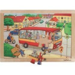 Beleduc Frame Puzzle - Town 24 Pieces