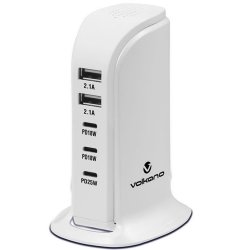 Volkano Peak Series V2 Type-c 5 Port Charger