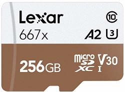 Lexar Professional 667X 256GB Microsdxc UHS-I U3 Card LSDMI256BNA667A