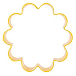 Wilton Yellow Flower Metal Cutter Cookie Biscuit Fondant Party