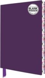 Purple Blank Artisan Notebook Flame Tree Journals Notebook Blank Book
