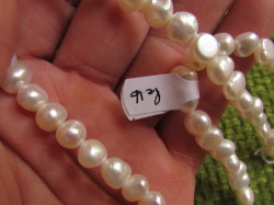 8 Mm Fresh Water Pearls. Good Quality. 40 Cm Long String