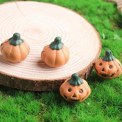 Junson Ten Pcs Grimace Pumpkin Fairy Garden MINI Grimace Crafts Micro Landscape Decor