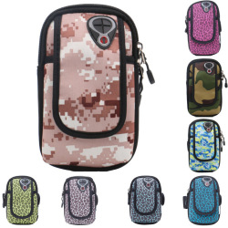 Outdoor Sports Arm Bag Wrist Bag Mobile Phone Package Camouflage Printing Shockproof