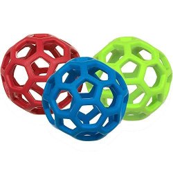 Jw Pet Company MINI Hol-ee Roller Dog Toy Colors Vary - Pack Of 3