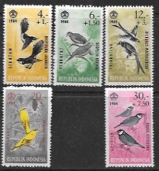 Indonesia 1965 Complete Mint Set Sg 1022-6