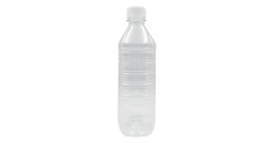 500ML Clear Plastic Square Water Bottle - With Cap