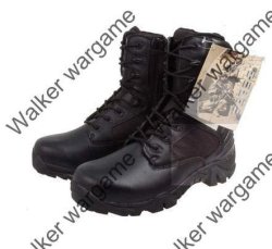 Delta 8" Inch Side Zip High Cut Military Combat Assault Army Boots -- Black Size 10 44