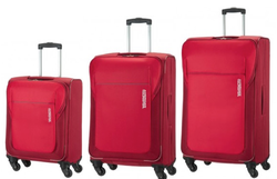 American Tourister San Francisco 3-pc Travel Luggage Suitcase Set Red