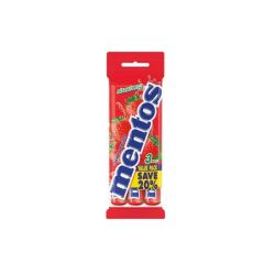 Mentos Chewy Sweet Strawberry - 3 X 38G